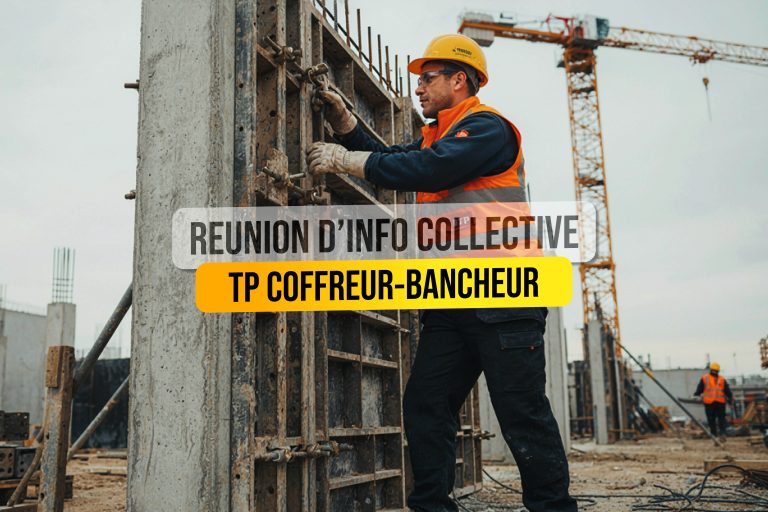 Réunion d'information collective : découvrez la formation TP Coffreur Bancheur